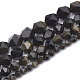 Natural Golden Sheen Obsidian Beads Strands(G-S332-8mm-012)-2