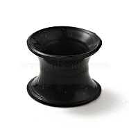 Silicone Ear Plugs Gauges, Tunnel Ear Expander for Men Women, Black, 9x12mm, Pin: 8mm(EJEW-G319-01E)