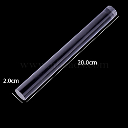 Acrylic Rolling Pins, Clay Craft Tools, Clear, 200x20mm(PW-WG56580-02)