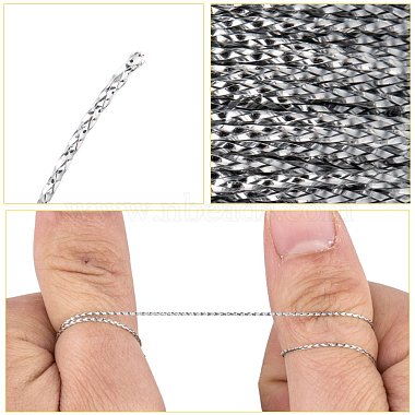 1mm Jewelry Braided Thread Metallic Threads(MCOR-S002-02)-5