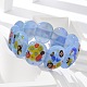 bracelets extensibles faits à la main en perles de verre millefiori pour hommes et femmes(BJEW-G738-01B-05)-3