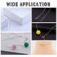Elite 30 Sets 3 Colors Brass Spring Ring Clasps and Silicone Beads(KK-PH0004-79)-6