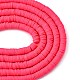 Chapelets de perle en pâte polymère manuel(CLAY-R089-8mm-Q073)-2