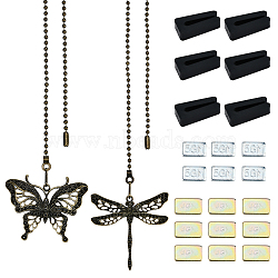 Nbeads Ceiling Fan Blade Weight Balancing Kit, Zinc Alloy Pendant Decorations, Mixed Color, 23pcs/box(FIND-NB0001-55)