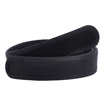 Nylon Tactical Inner Belts, Hook Liner Belts, Buckleless Under Belt for Duty Belt, Black, 1050x39.5x4.5mm