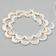 Electroplate Natural Freshwater Shell Beads Strands(SHEL-T017-16D)-2