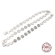 Rhodium Plated 925 Sterling Silver Flat Round Link Chains(STER-NH0001-27A-P)-1
