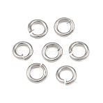 Tarnish Resistant 304 Stainless Steel Open Jump Rings, Saw Cut Round, Stainless Steel Color, 20 Gauge, 4x0.8mm, Inner Diameter: 2.4mm(STAS-N015-04-4x0.8mm)