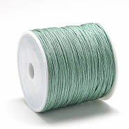 Nylon Thread, Chinese Knotting Cord, Cadet Blue, 0.8mm, about 109.36 yards(100m)/roll(NWIR-Q008A-222)