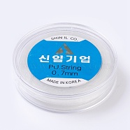 Korean Elastic Crystal Thread, For Jewelry Making, Clear, 0.7mm, about 65.61 yards(60m)/roll(EW-F008-0.7mm)