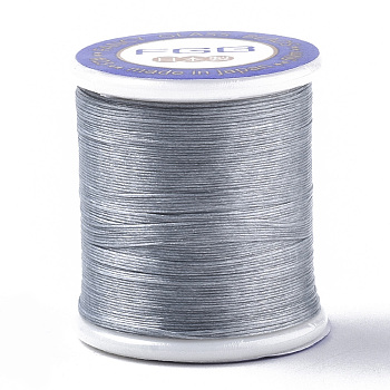 Nylon 66 Coated Beading Threads for Seed Beads, Dark Gray, 0.1mm, about 54.68 yards(50m)/roll
