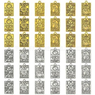 18Pcs 6 Styles Zinc Tibetan Style Alloy Pendants(FIND-YW0004-70A)-2