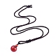 Натуральный сердолик / красный агат подвесные ожерелья(NJEW-P241-A18)-2