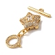 Brass Micro Pave Clear Cubic Zirconia Toggle Clasps(KK-N254-81G)-3