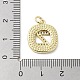 Rack Plating Brass Micro Pave Clear Cubic Zirconia Pendants(KK-E102-33G-Z)-3