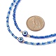 2Pcs 2 Style Resin Evil Eye & Glass Seed Beaded Necklaces Set for Women(NJEW-JN03939)-4