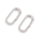 Brass Micro Pave Clear Cubic Zirconia Spring Gate Rings(ZIRC-E164-06P)-2