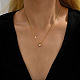 Real 18K Gold Plated Stainless Steel Pendant Necklaces(CP2918-9)-2