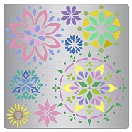 Mandala Stainless Steel Cutting Dies Stencils, for DIY Scrapbooking/Photo Album, Decorative Embossing DIY Paper Card, Matte Stainless Steel Color, Flower, 160x160x0.5mm(DIY-WH0238-147)