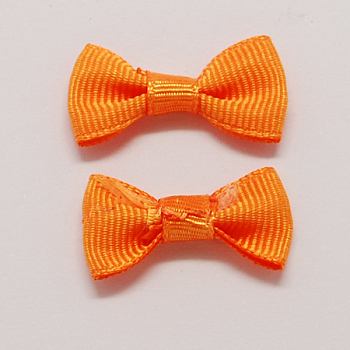 Handmade Woven Costume Accessories, Bowknot & Hair Bows, Dark Orange, 25~30x15~16x5mm