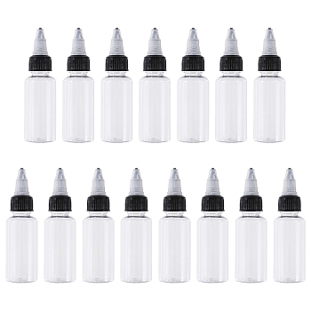 30ml Plastic Glue Bottles, Clear, 10.4x2.85cm, Capacity: 30ml(1.01fl. oz)