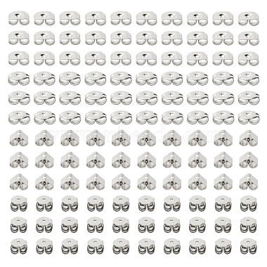 80 pièces 4 tailles 304 poussoirs d'oreilles en acier inoxydable(STAS-LS0001-18P)-3