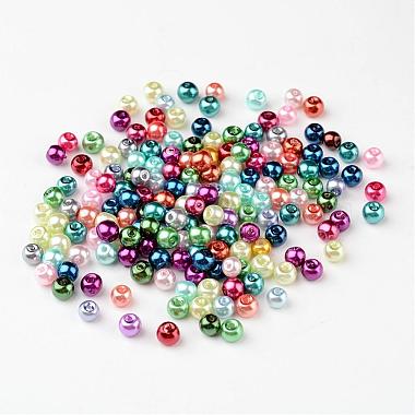 Mixed Glass Pearl Round Beads(X-HYC001)-3