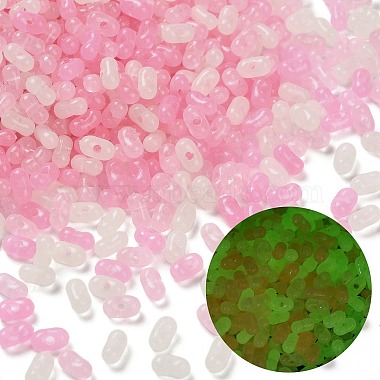 Perles acryliques transparentes lumineuses(LACR-D009-01F)-1