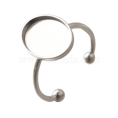 304 ステンレススチール製オープンカフリングコンポーネント(STAS-M057-01E-P)-1