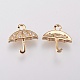 Brass Micro Pave Cubic Zirconia Charms(KK-A144-002G)-2