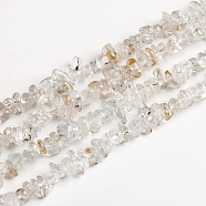 Natural Topaz Chips Beads Strands, 2.5~6x4.5~10.5mm, Hole: 0.8~1mm, about 33.86 inch(86cm)(G-D0002-A14)