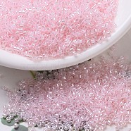 MIYUKI Delica Beads, Cylinder, Japanese Seed Beads, 11/0, (DB0234) Baby Pink Ceylon, 1.3x1.6mm, Hole: 0.8mm, about 10000pcs/bag, 50g/bag(SEED-X0054-DB0234)
