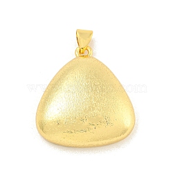 Rack Plating Brass Pendants, Long-Lasting Plated, Real 18K Gold Plated, Triangle, 30x24x7mm, Hole: 3x5mm(KK-K341-75B-G)