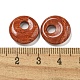 Natural Red Jasper Donut/Pi Disc Charms(G-G142-02K)-3