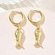 Brass Hoop Dangle Earrings for Women(EJEW-A167-16G)-1