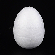 Egg Modelling Polystyrene Foam DIY Decoration Crafts, White, 76x55mm(DJEW-M005-02)