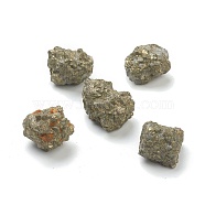 Rough Raw Natural Pyrite Beads, No Hole/Undrilled, Nuggets, 18.5~23x15~19x13~17mm(G-H267-11)