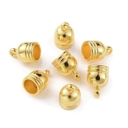 CCB Plastic Cord Ends, End Caps, Golden, 12.5x8.5mm, Hole: 1.8mm, Inner Diameter: 6.5mm(FIND-WH0050-46G)