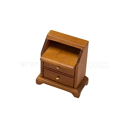 Wooden Cabinet Miniature Ornaments, Micro Landscape Dollhouse Accessories, Pretending Prop Decorations, Peru, 58x31x63mm(PW-WG99FA5-02)