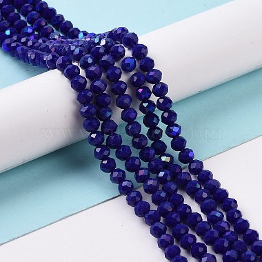 Electroplate Opaque Solid Color Glass Beads Strands(EGLA-A034-P8mm-L12)-4