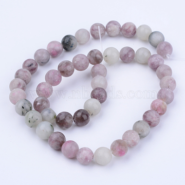 Natural Lilac Jade Beads Strands(X-G-Q462-6mm-29)-2