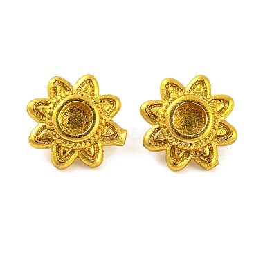 Golden Flower Brass Bead Caps