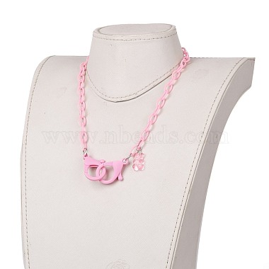 Personalized ABS Plastic Cable Chain Necklaces(NJEW-JN03220-03)-5