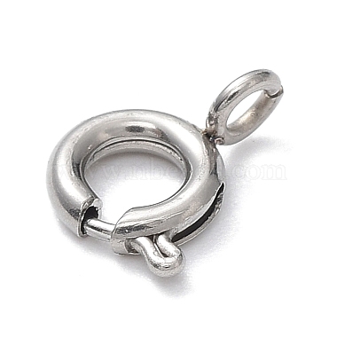 304 Stainless Steel Smooth Surface Spring Ring Clasps(STAS-E143-03E-P)-2