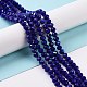 Electroplate Opaque Solid Color Glass Beads Strands(EGLA-A034-P8mm-L12)-4