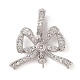 Brass Micro Pave Cubic Zirconia Peg Bails(KK-N256-16P)-1