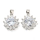 Brass Micro Pave Clear Cubic Zirconia Pendants(FIND-Z044-10P)-1