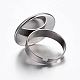 Componentes de anillos de dedo de 304 acero inoxidable ajustables(STAS-G187-01P-20mm)-2