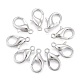 Platinum Plated Alloy Bracelet Lobster Claw Clasps(X-E106-NF)-1