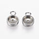 304 Stainless Steel Charm Cabochon Settings(STAS-L195-09P)-1